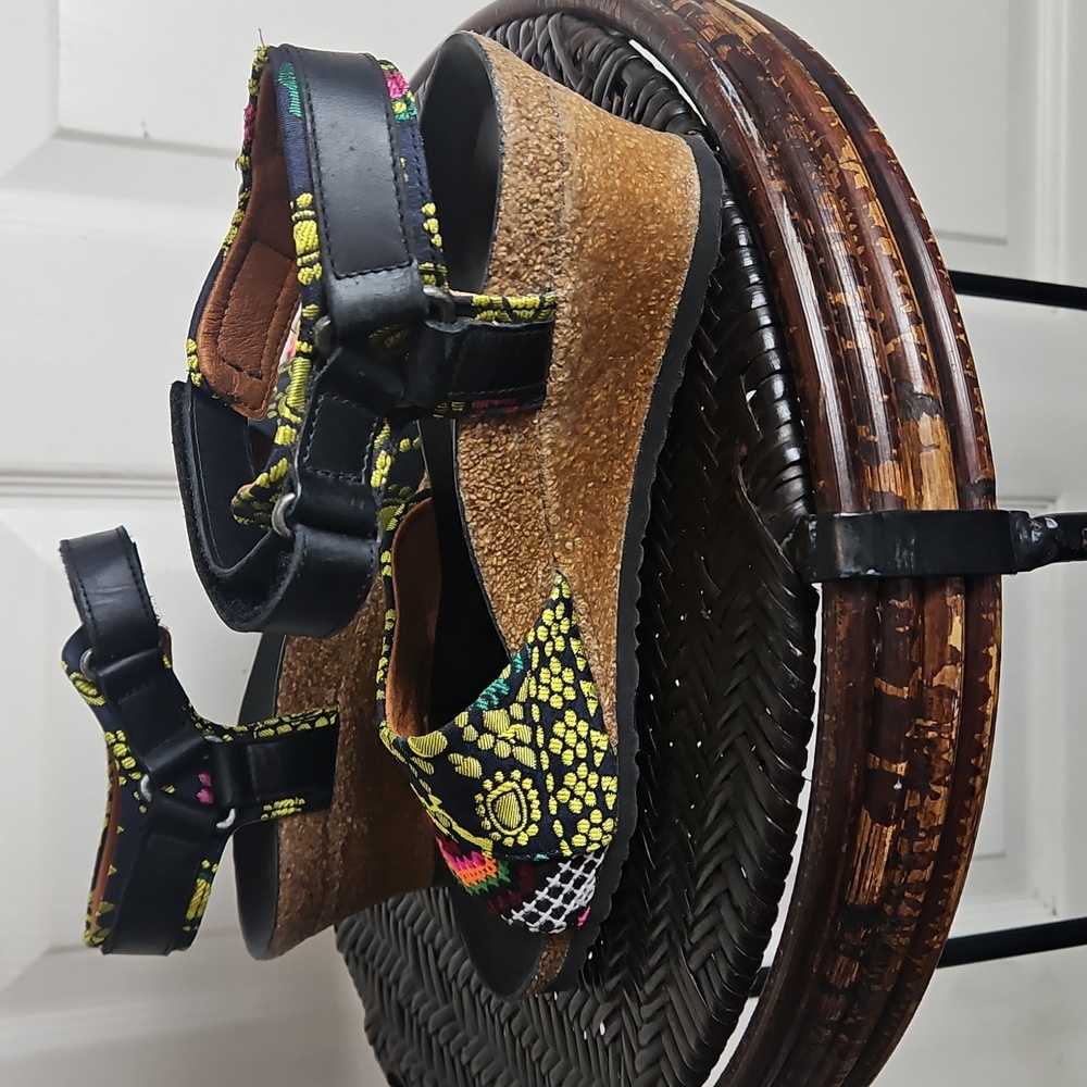 BIRKENSTOCK Papillio Eve Mash ankle wrap wedge sandals US 7 - Picture 4 of 10